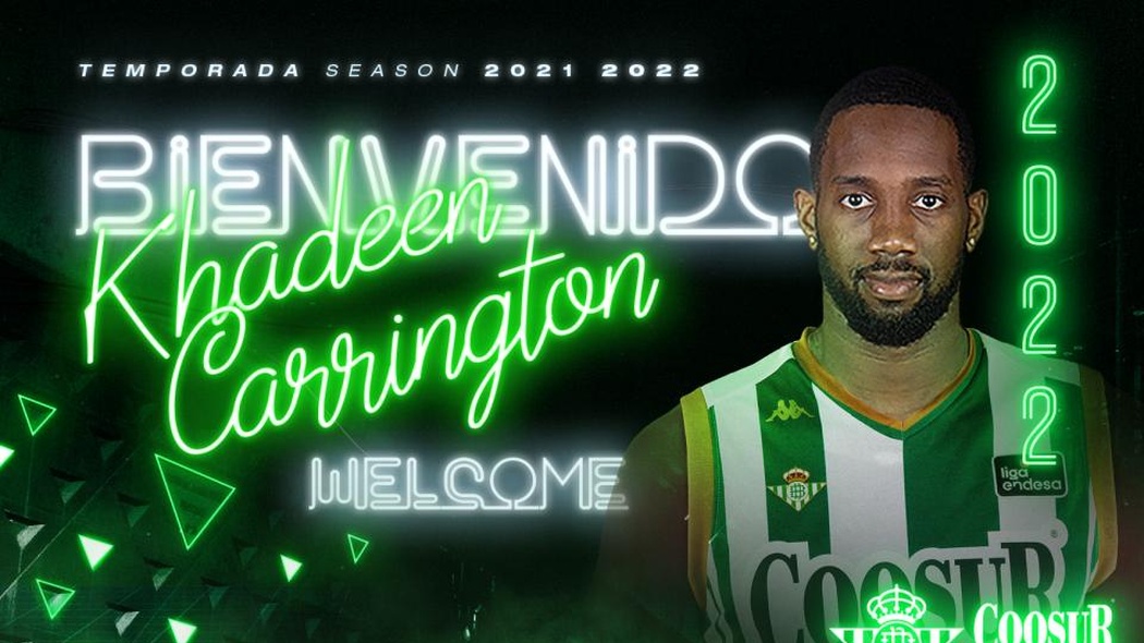 El Coosur Real Betis alcanza un acuerdo para la incorporación de Khadeen Carrington