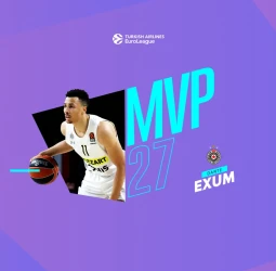 MVP Jornada 27º EuroLeague: Dante Exum, Partizan Mozzart Bet Belgrade