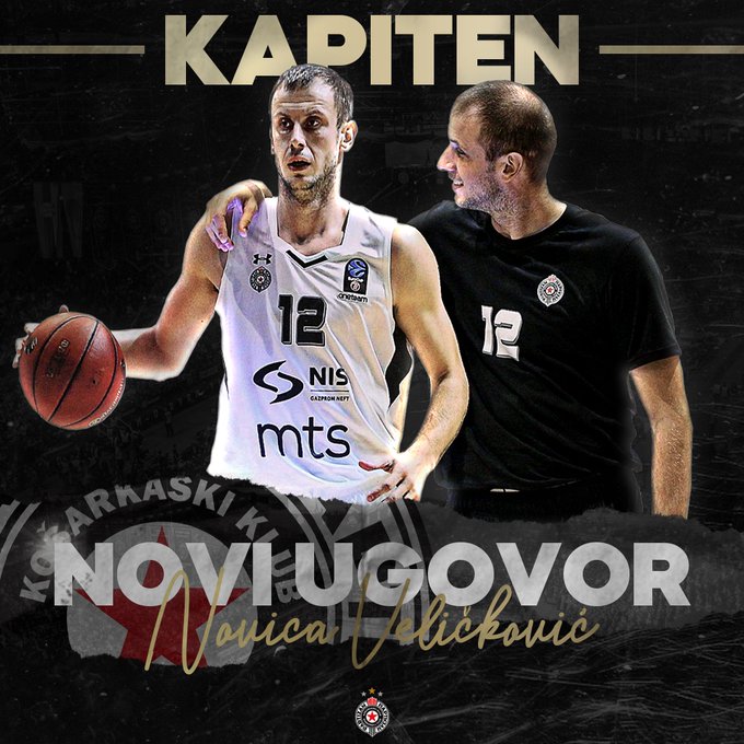Novica Velickovic renueva con el Partizan