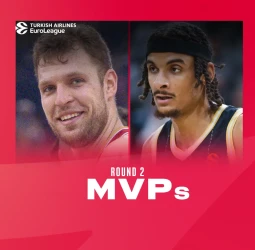 Neal Sako y Sasha Vezenkov, co-MVPs de la Ronda 2 de la EuroLeague