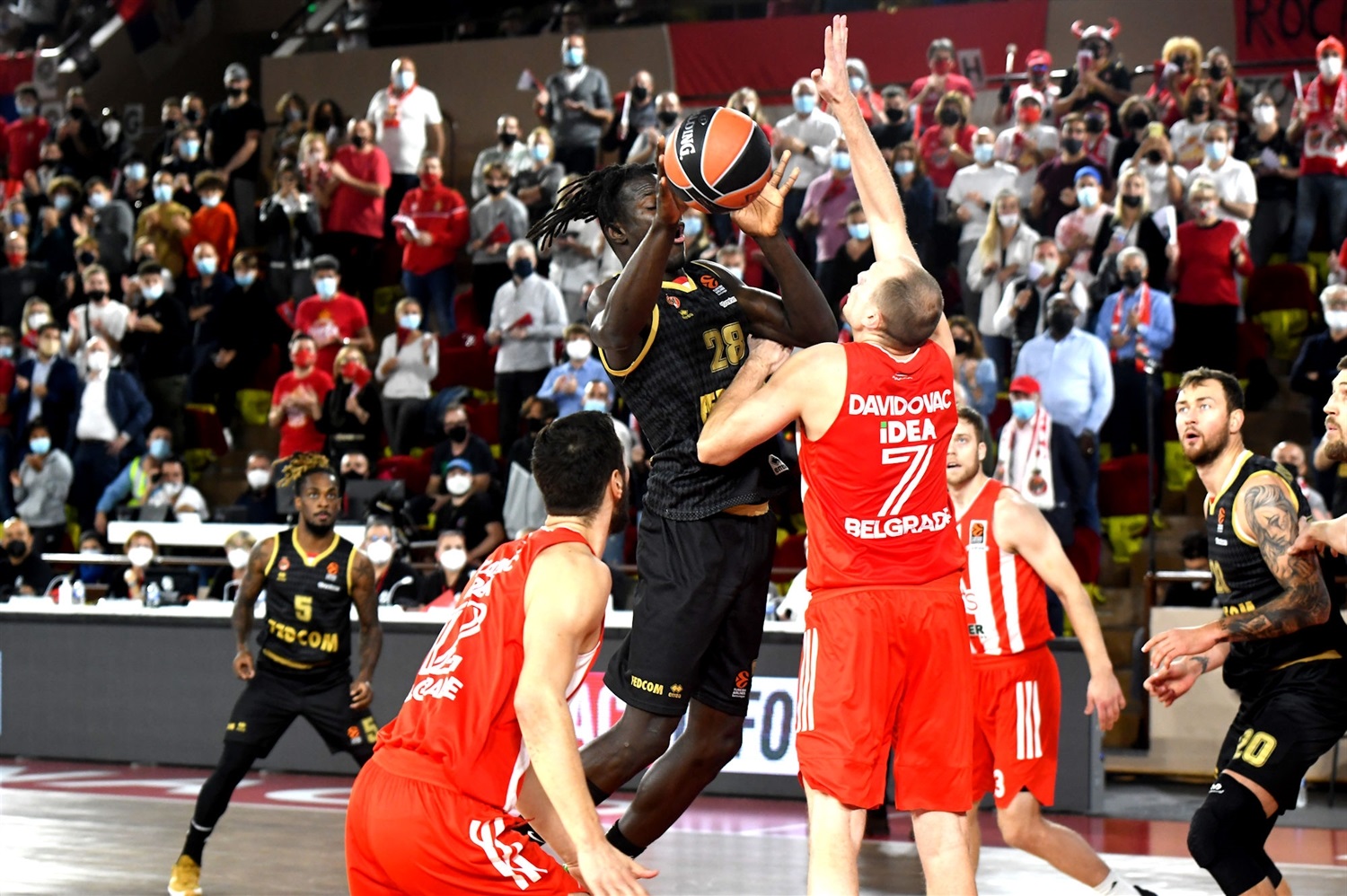 La defensa y Diallo marcan la diferencia del Mónaco ante el Estrella Roja (70-62)