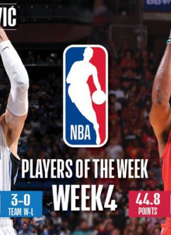 Nikola Vucevic y James Harden, jugadores de la semana en la NBA