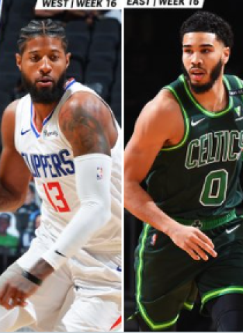 Paul George y Jayson Tatum, Jugadores de la Semana en la NBA