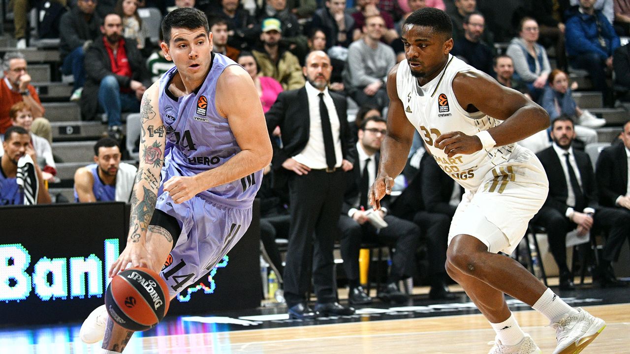 Triunfo en Francia para el Real Madrid, 71-75