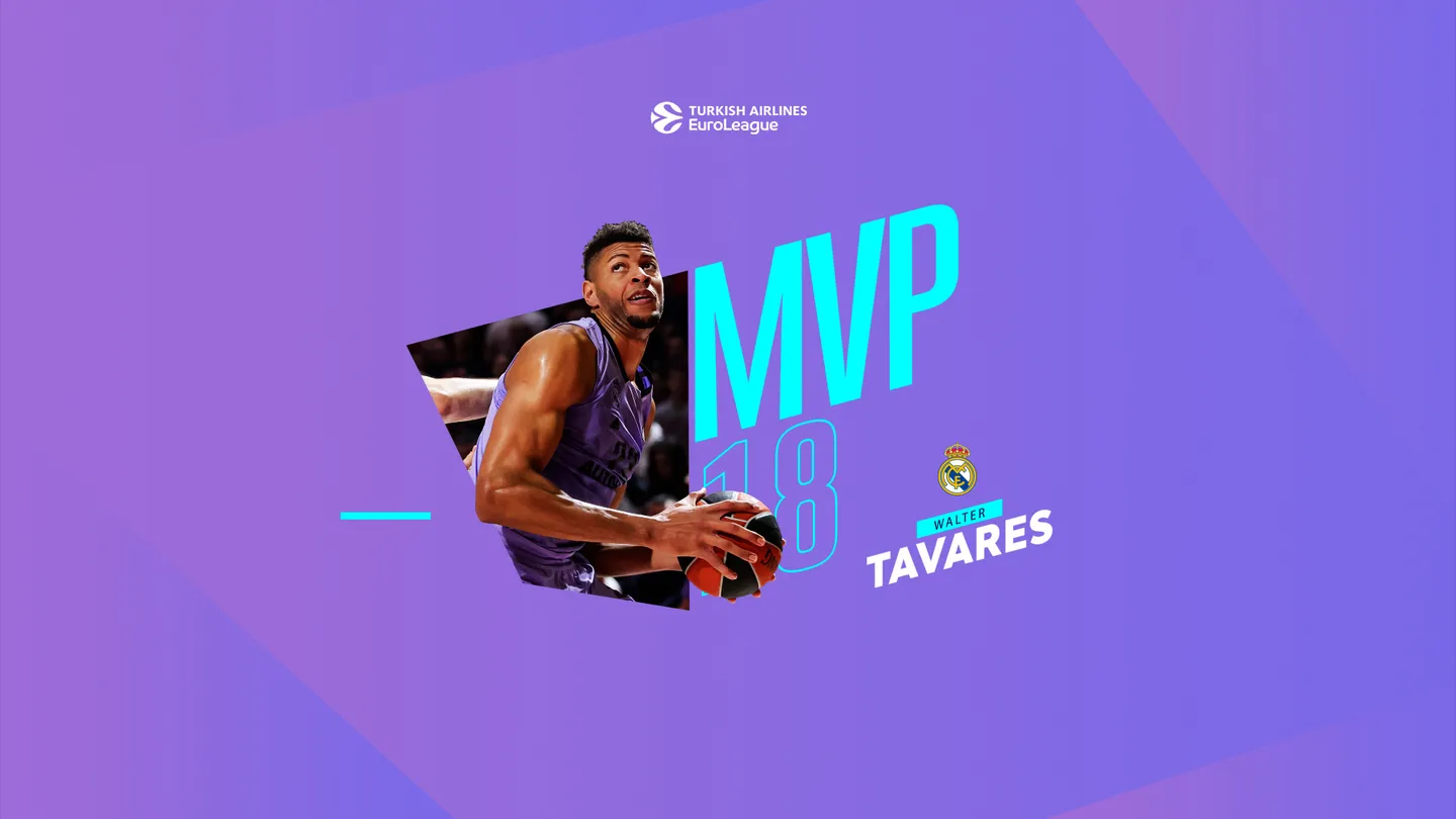 MVP de la jornada 18 EuroLeague: Walter Tavares, Real Madrid