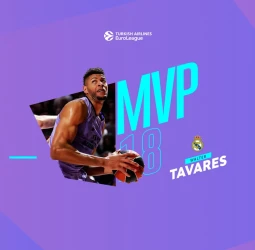 MVP de la jornada 18 EuroLeague: Walter Tavares, Real Madrid