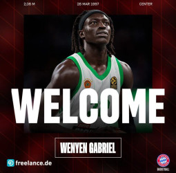 Wenyen Gabriel: Bayern Munich ficha al pívot para fortalecer su pintura por dos años