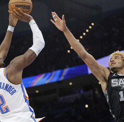 Los Thunder mantienen su buena línea ante los Spurs, 93-105