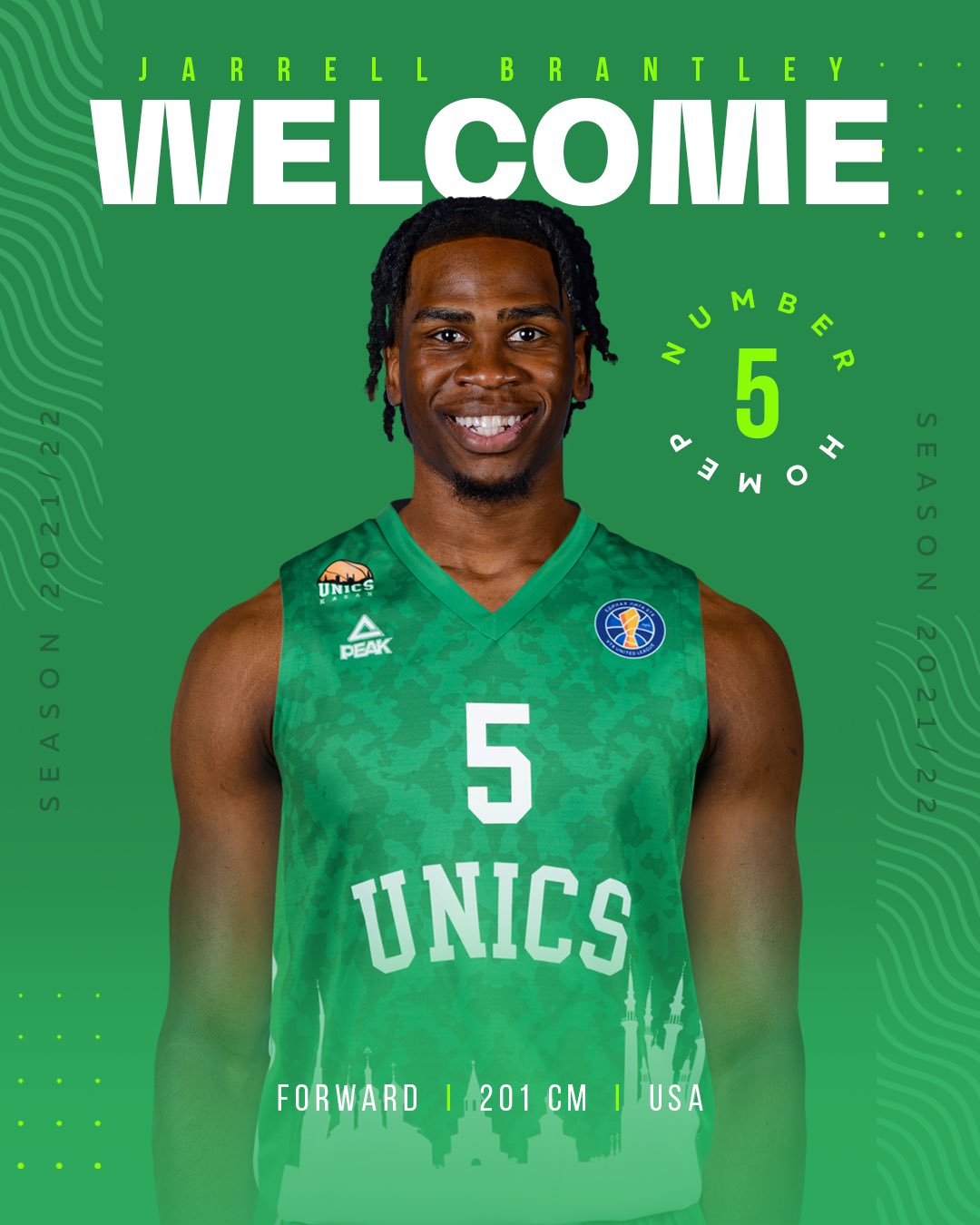 Unics Kazan anuncia el fichaje de Jarrell Brantley