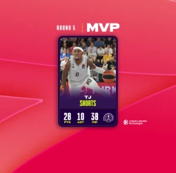 MVP de la Ronda 5 EuroLeague: TJ Shorts, Paris Basketball