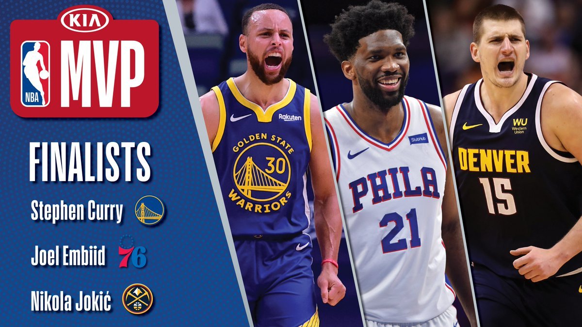 Curry, Jokic y Embiid pugnan por el premio del año, ser MVP de la NBA