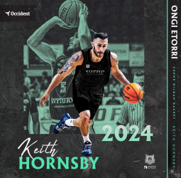 Keith Hornsby firma con Surne Bilbao Basket hasta final de temporada