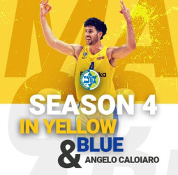 Angelo Caloiaro, una temporada más en el Maccabi