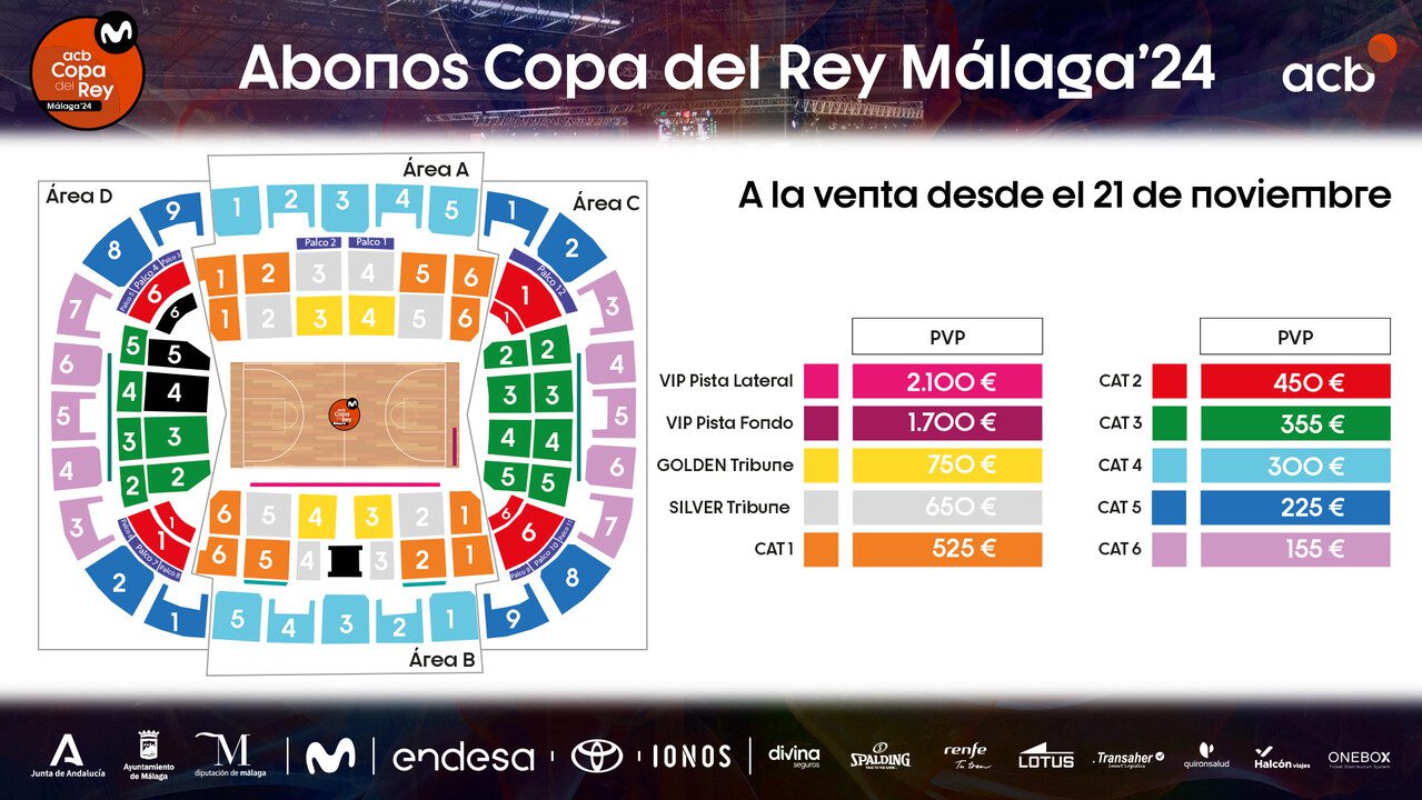 Los abonos para la Copa del Rey de Málaga, a la venta el 21 de noviembre