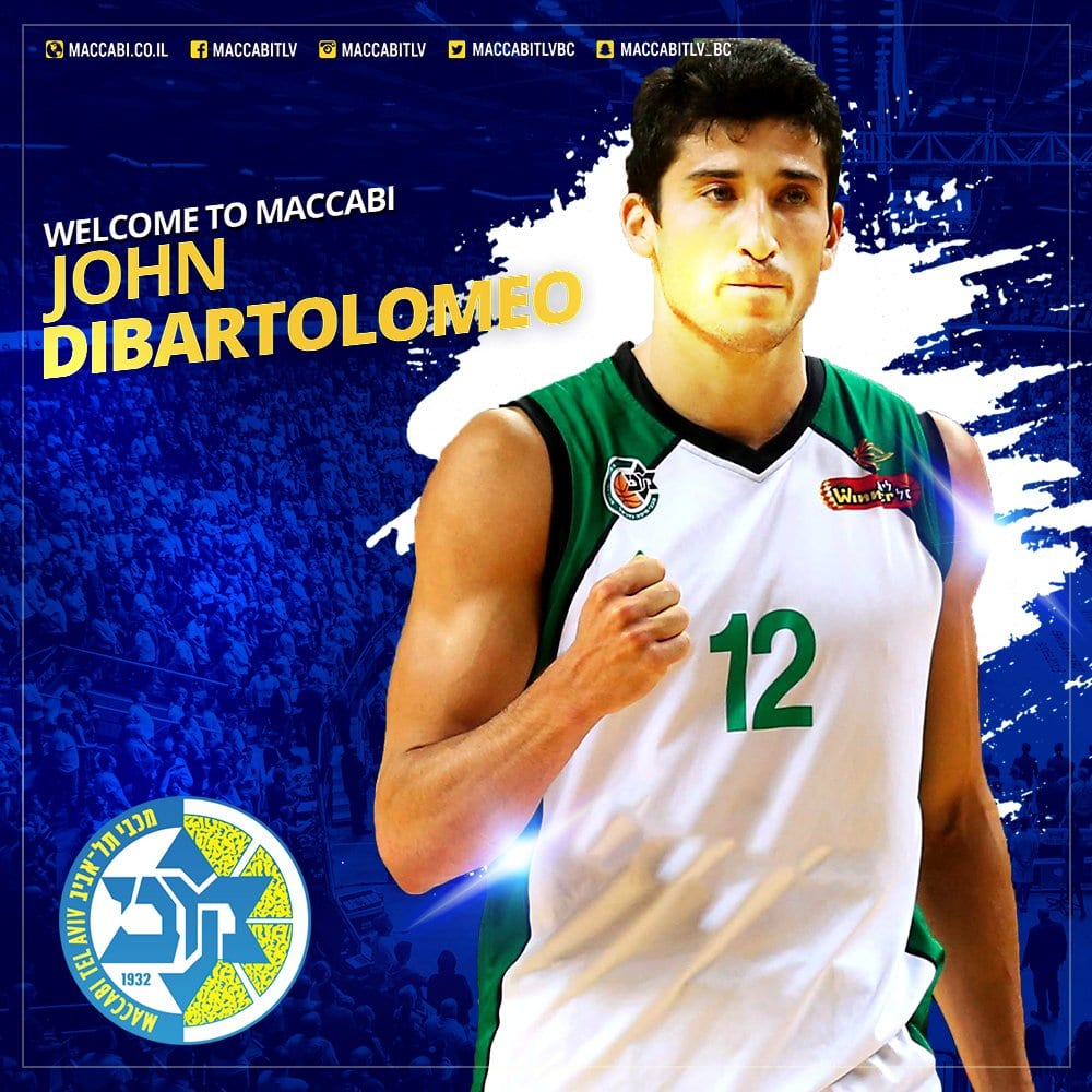 Maccabi ficha al MVP de la liga israelí John DiBartolomeo