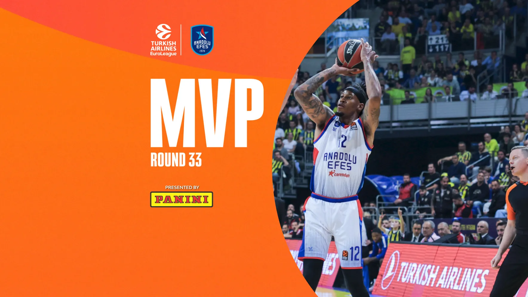MVP de la jornada 33º EuroLeague: Will Clyburn, Anadolu Efes Istanbul