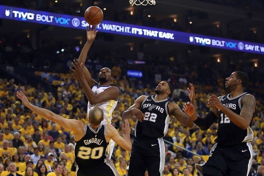 Thompson & Durant ponen el (1-0) para los Warriors y los Raptors rompen su maldición