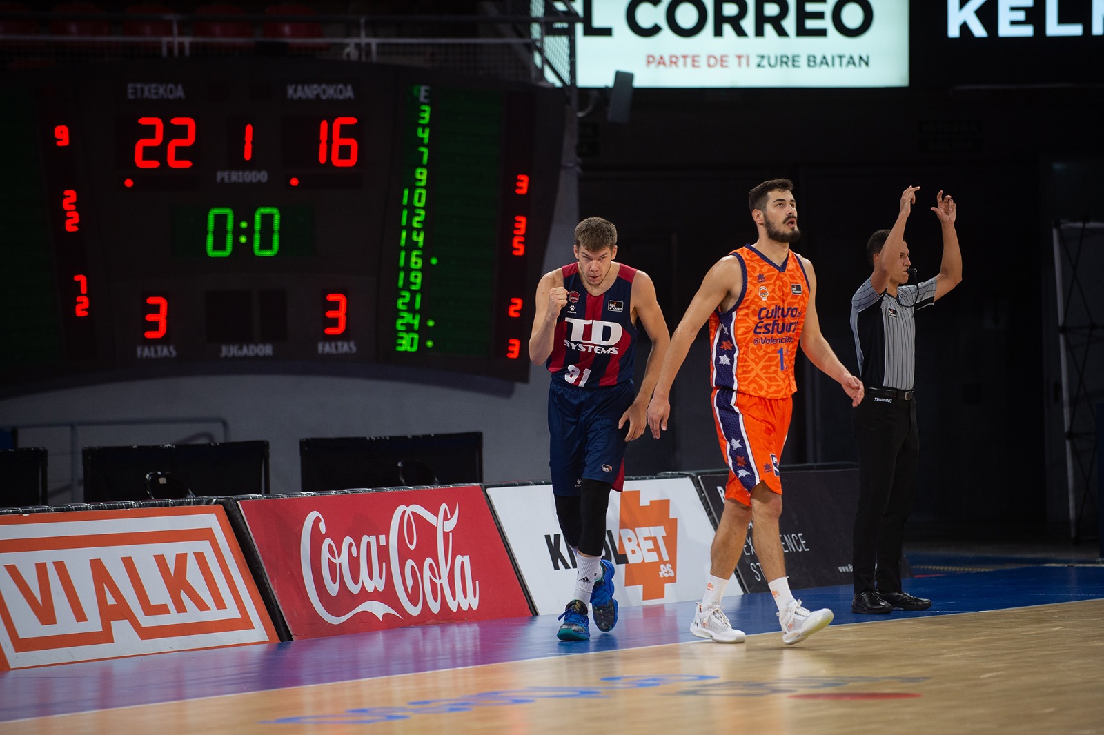 Estreno con victoria para TD Systems Baskonia (76-73)