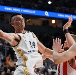 Real Madrid se mantiene firme y vence al Olympiacos, 90-85