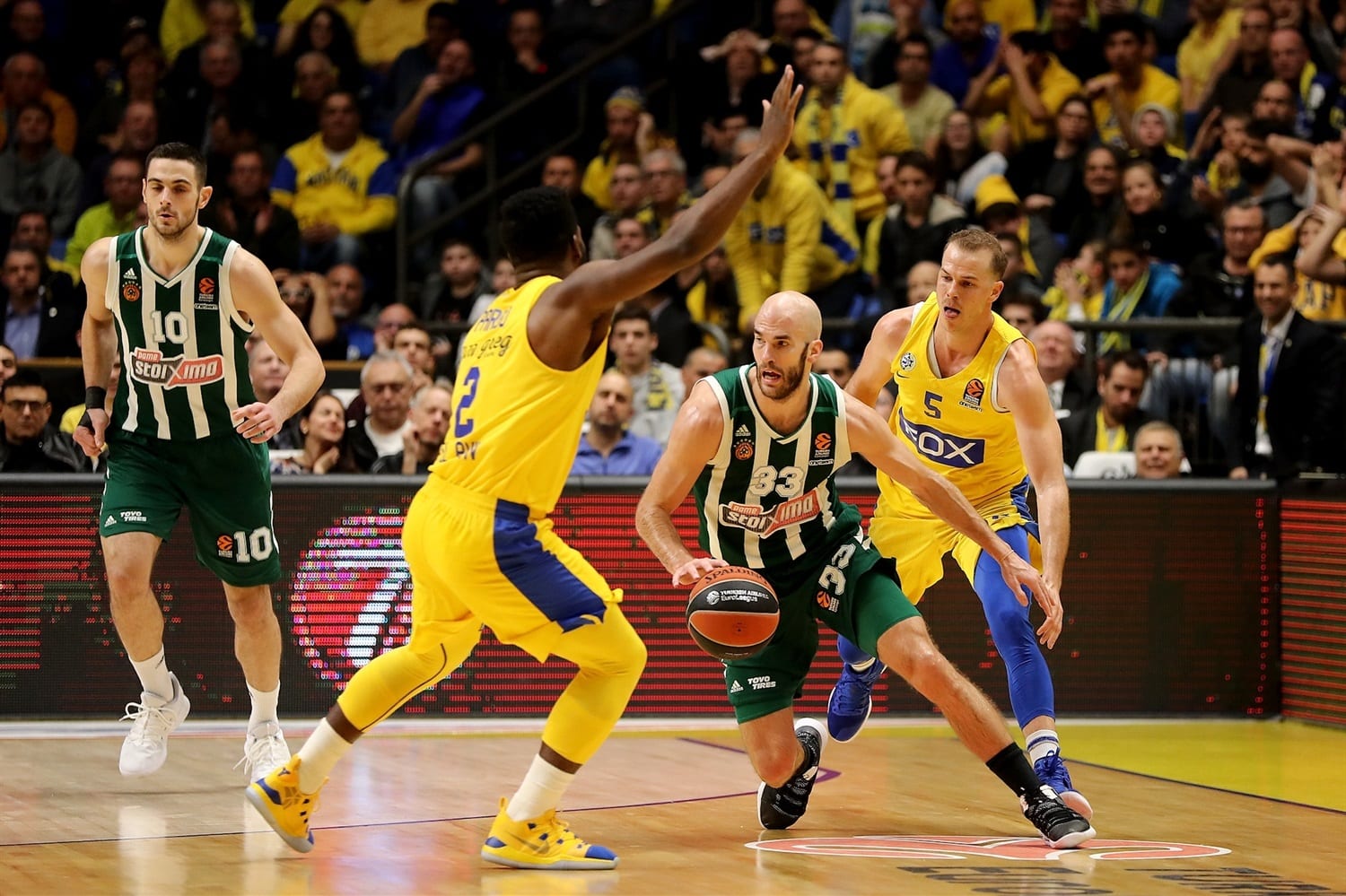 El Panathinaikos es incapaz de cortar la buena racha del Maccabi (84-75)