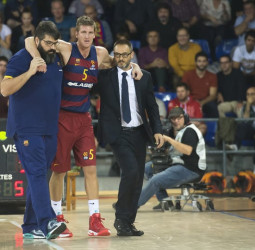 Justin Doellman, con un esguince de segundo grado en el tobillo izquierdo