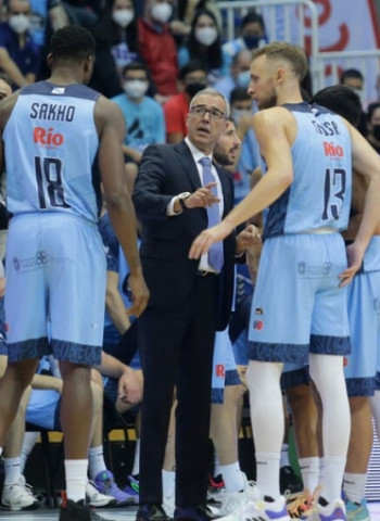 Paco Olmos en la previa al Río Breogán - Gran Canaria