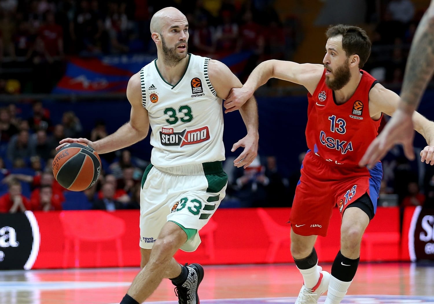 Panathinaikos gana al CSKA Moscú con una gran remontada final (77-78)