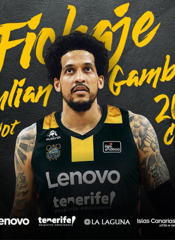El Lenovo Tenerife se hace con los servicios de Julian Gamble
