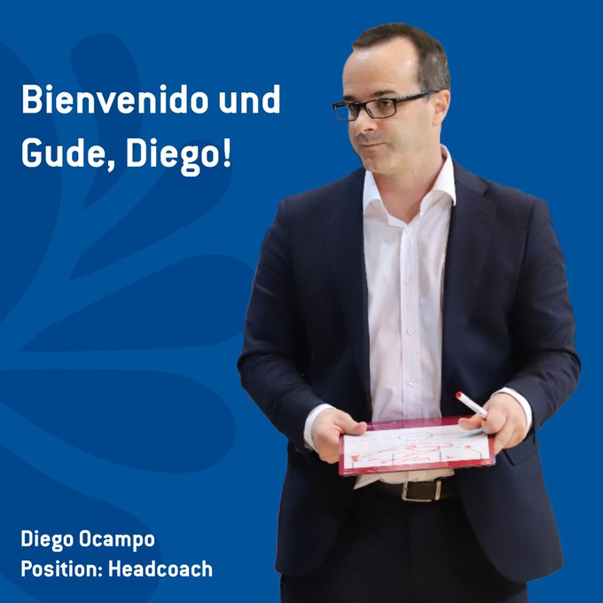 El entrenador ourensano Diego Ocampo ficha por los Fraport Skyliners