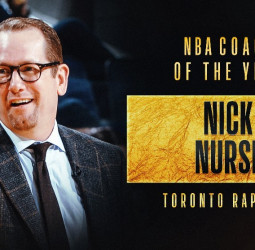 Nick Nurse, entrenador del año en la NBA