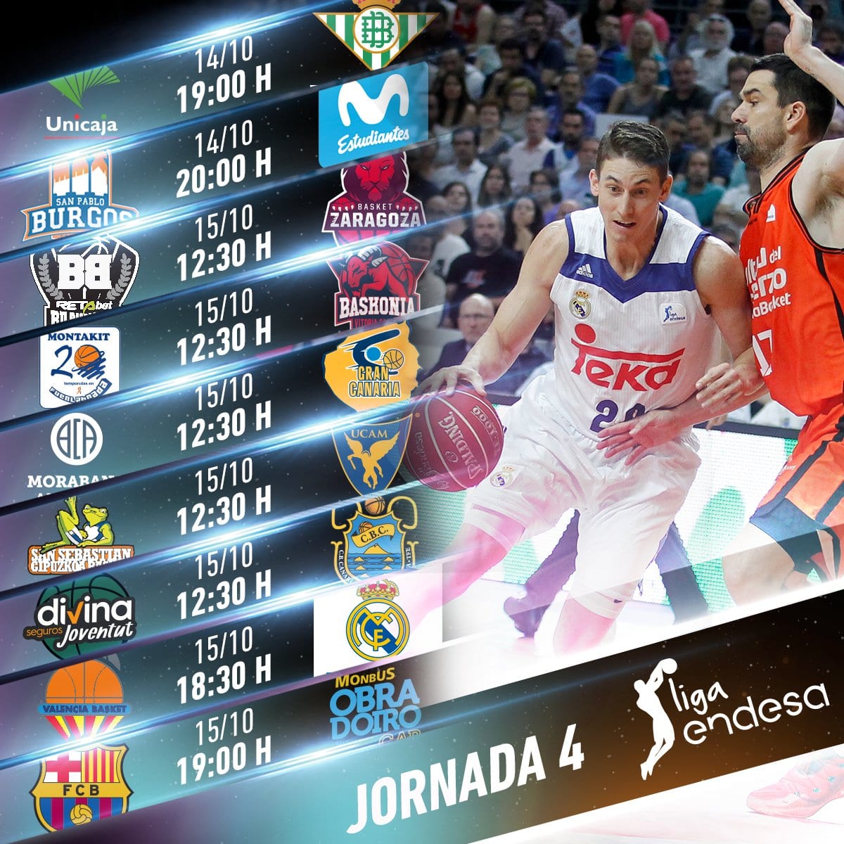 Toda la información de la jornada 4