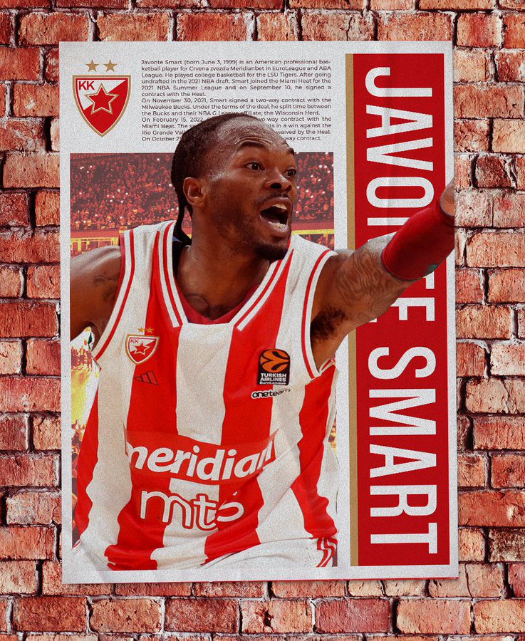 Javonte Smart, nuevo jugador del Estrella Roja