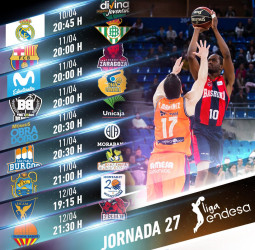 Toda la información sobre la jornada 27 de la liga Endesa