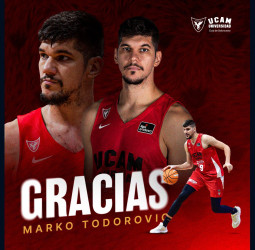 Marko Todorovic finaliza su etapa en el UCAM Murcia