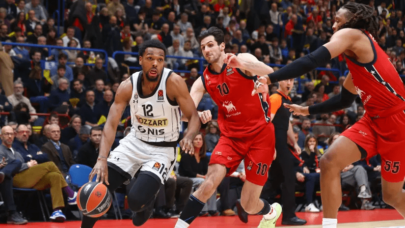 Partizan logra una gran victoria en Milán, 70-90