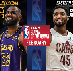 Donovan Mitchell y LeBron James, jugadores del mes en la NBA