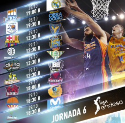 Toda la información de la jornada 6 de la Liga Endesa