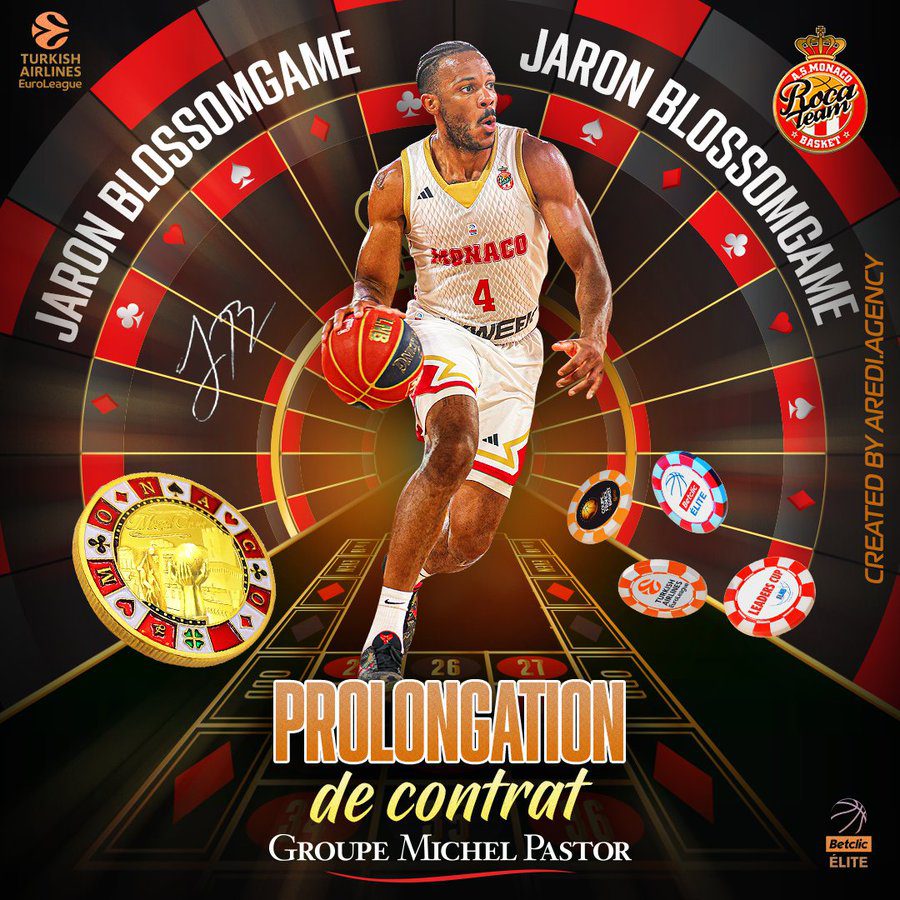 El AS Mónaco anuncia la renovación de Jaron Blossomgame