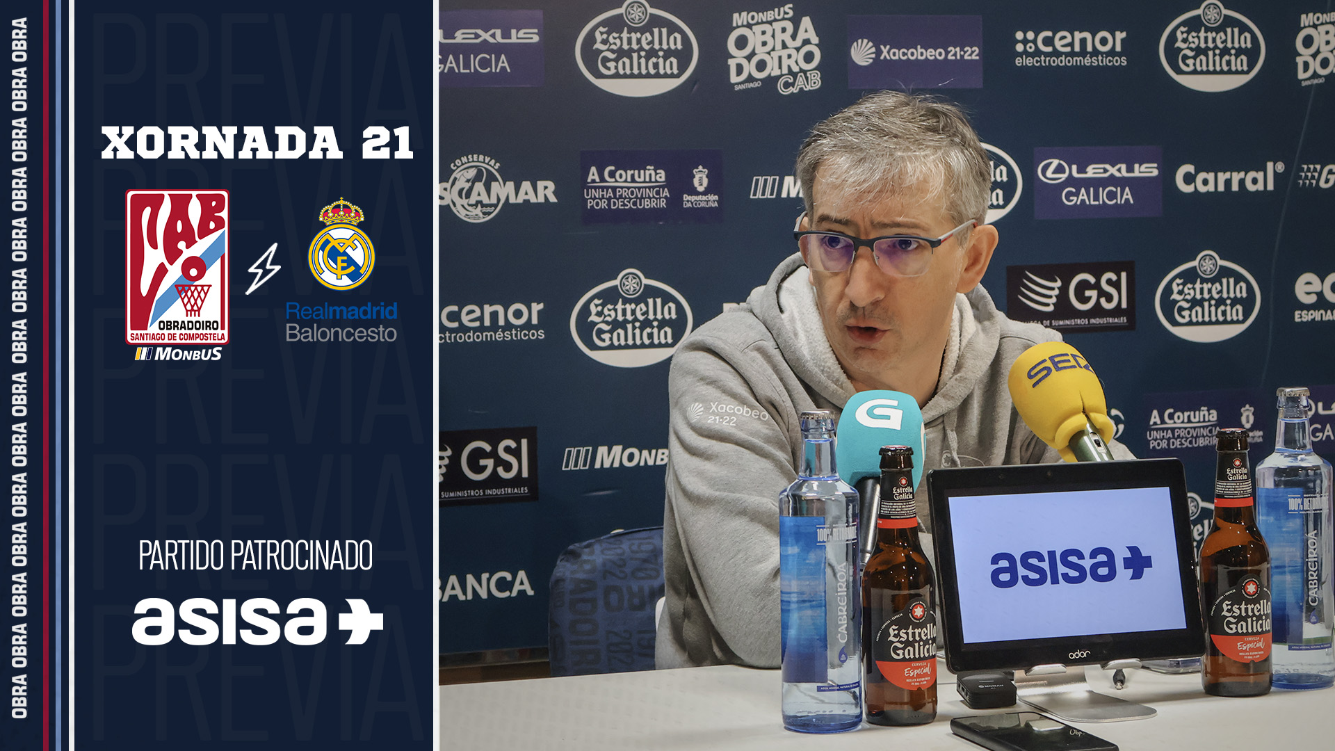 Moncho Fernández: “No hay nada que nos guste más que jugar ante un Sar repleto”