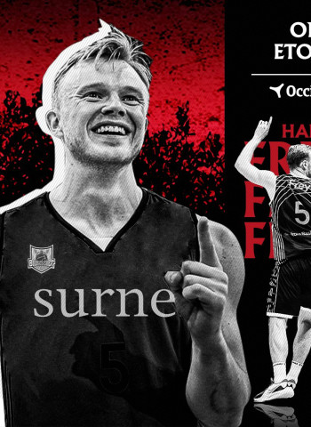 El internacional noruego Harald Frey, primer fichaje del Surne Bilbao Basket 24/25