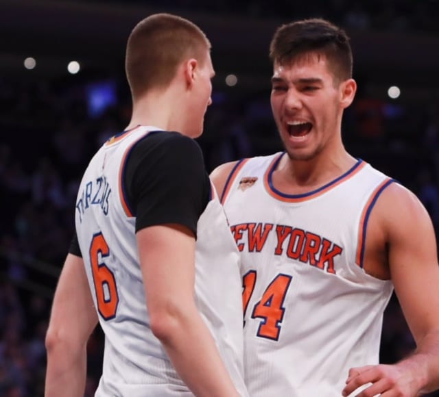 Willy Hernángomez se da un homenaje NBA en el derbi neoyorquino