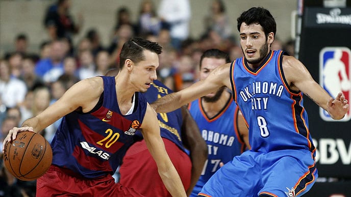 El Barcelona roza la victoria ante los Thunder (89-92)