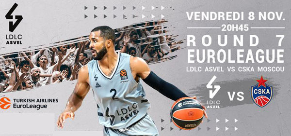 Previa EuroLeague Jornada 7: ASVEL Villeurbanne vs CSKA Moscú