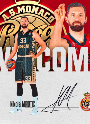Nikola Mirotic firma con el AS Mónaco