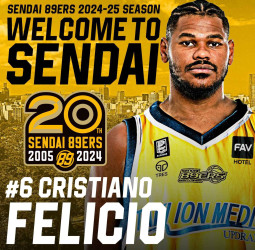 Cristiano Felicio, a Sendai 89ers