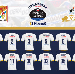 Los jugadores del Monbus Obradoiro ya han escogido sus dorsales para la temporada 2021/22