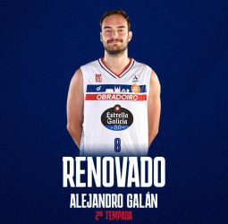El extremeño Alejandro Galán renueva con el Monbus Obradoiro
