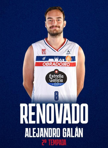 El extremeño Alejandro Galán renueva con el Monbus Obradoiro