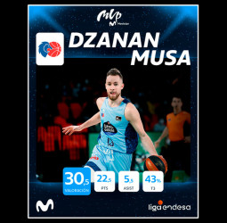 Dzanan Musa, MVP Movistar del mes de febrero