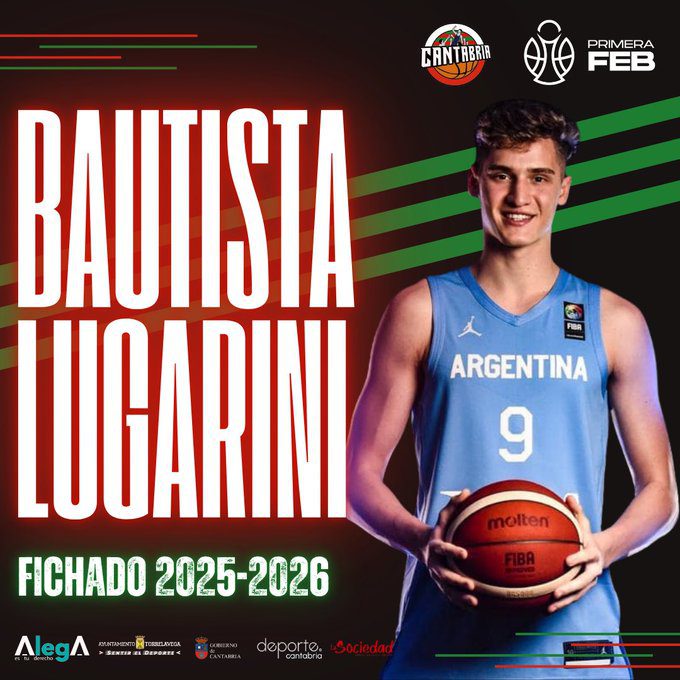 Bautista Lugarini, talento argentino con proyección internacional, para el Grupo Alega Cantabria